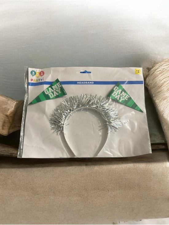 Other - Silver Tinsel Headband - Game Day